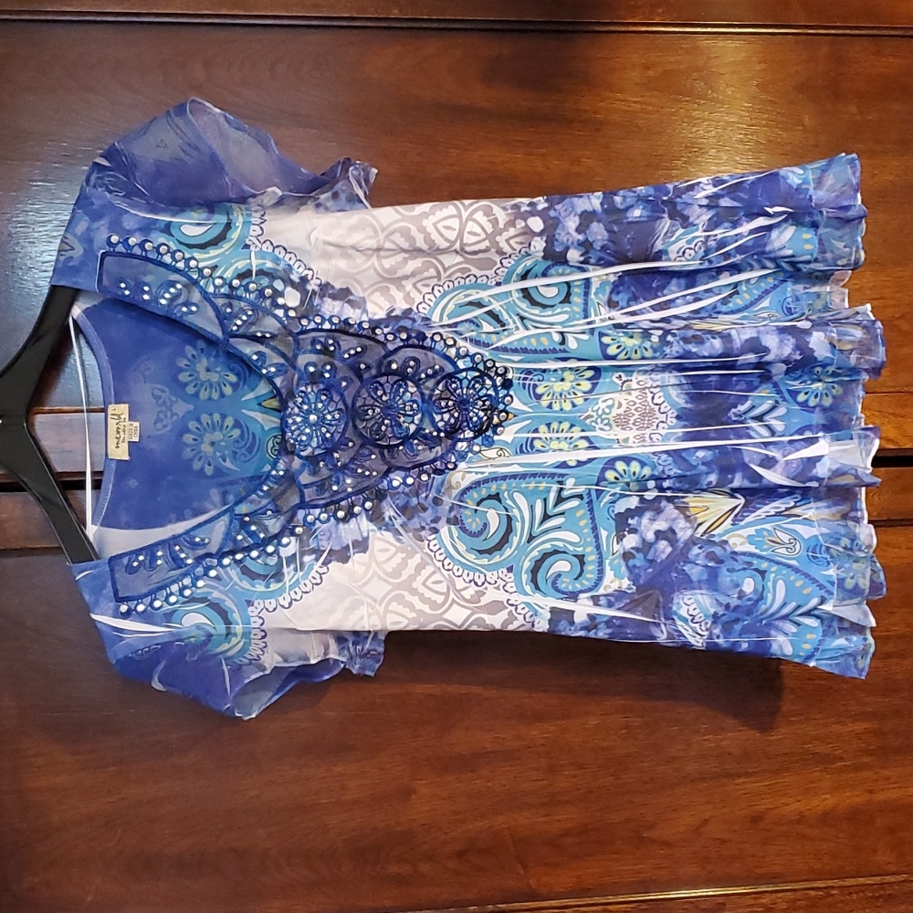 Cap sleeved blouse